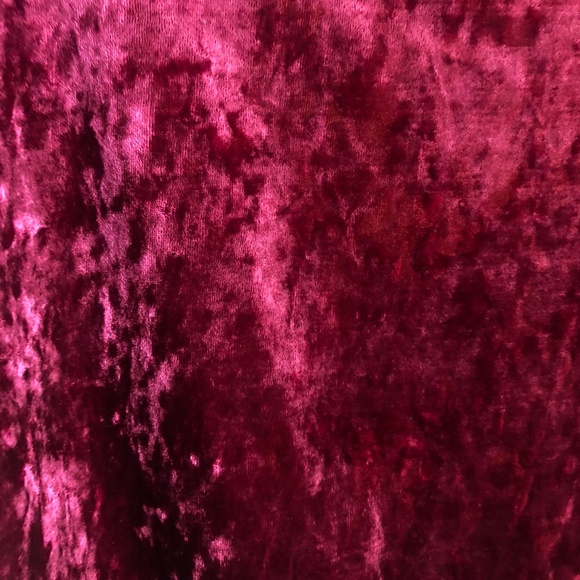 Vintage Crushed Velvet with Lace Detail V-neck - Picture 4 of 6